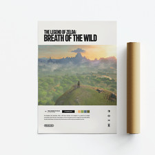 Legend of Zelda: Breath of the Wild (2017) Video Game Art Poster / Print comprar usado  Enviando para Brazil