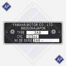 Plaque cadre yamaha d'occasion  Poix-Terron