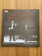Works by Saint-Saëns ~ Leopold LaFosse SIGNED to Himie Voxman ORS 77277 Used LP, usado comprar usado  Enviando para Brazil