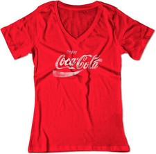 BSW Feminino Enjoy Cola Pop Refrigerante Bebida Logotipo Vintage Decote V comprar usado BSW Feminino Enjoy Cola Pop Refrigerante Bebida Logotipo Vintage Decote V comprar usado  Enviando para Brazil
