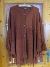 Lagenlook fransen strickponcho gebraucht kaufen  Weimar