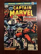 Capitã Marvel #33 Marvel 1974 Origem Thanos FN 6.0 BELA CHAVE **LOOK**, usado comprar usado  Enviando para Brazil