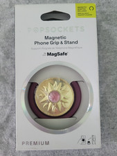 PopSockets MagSafe magnético telefone aderência redonda e suporte para iPhone - roxo e dourado comprar usado  Enviando para Brazil