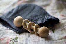 Wooden baby rattle for sale  Los Angeles