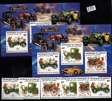 MZ DJIBOUTI 1984 - MNH - PERF+IMPERF - CARROS ANTIGOS comprar usado  Enviando para Brazil