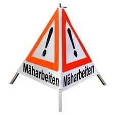 Warnpyramide achtung mäharbei gebraucht kaufen  Recklinghausen