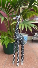 Tall wood giraffe for sale  WAKEFIELD
