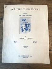 Partituras vintage 1935 A Little China boneco Franco Leoni  comprar usado  Enviando para Brazil