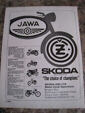 Jawa skoda motorcycles for sale  BRISTOL