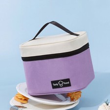 Lancheira térmica portátil isolada Bento Box Bag para piquenique no escritório (roxo) comprar usado  Enviando para Brazil