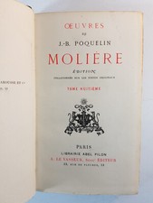 Molière oeuvres tome d'occasion  Paris IX