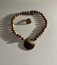 Collana pietra paesina usato  Somma Lombardo