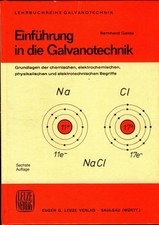 Einführung galvanotechnik gru gebraucht kaufen  Dinkelscherben