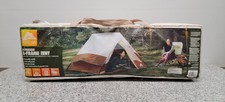Tenda de acampamento Ozark Trail 3 pessoas quadro A marrom pequena ao ar livre durável comprar usado  Enviando para Brazil