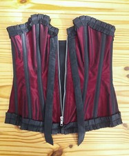 Burleska burgundy overbust for sale  COLCHESTER