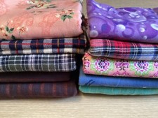Lot flannel fabric for sale  Portland