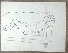 Albert Sway c.1930 Art Deco desenho figura feminina artista realista social Nova York comprar usado  Enviando para Brazil