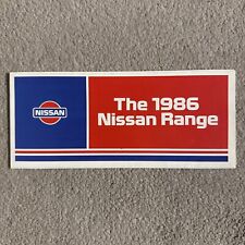 Nissan range 1986 for sale  FARNHAM