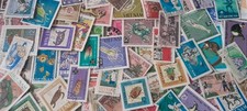 Lot 100 timbres d'occasion  Burbure