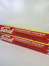 Conjunto de 2 rolos de papel de transferência de grafite Saral sem cera rastreamento LEIA comprar usado  Enviando para Brazil