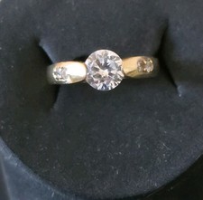 Goldring 585 zirkonia gebraucht kaufen  Berlin
