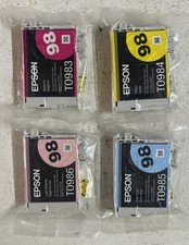 Usado, Tinta Epson 98 T098 pacote com 4 GENUÍNA para Artisan 700 710 725 730 800 810 835 387 comprar usado Usado, Tinta Epson 98 T098 pacote com 4 GENUÍNA para Artisan 700 710 725 730 800 810 835 387 comprar usado  Enviando para Brazil