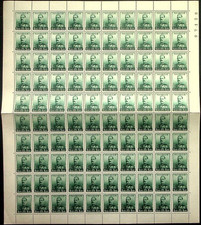 NORUEGA: 1937 Folhas Completas 10 x 10 1Kr Preto Verde King Haakon VII Exemplos (91683) comprar usado  Enviando para Brazil