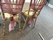 wedding chair sashes for sale  MILTON KEYNES