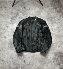 Jaqueta de couro Alpinestars para motocicleta masculina tamanho G preta , usado comprar usado  Enviando para Brazil