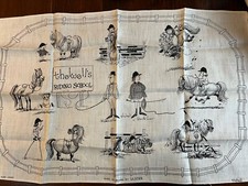 Usado, Toalha de linho/tapeçaria Norman Thelwell Riding School feita na Irlanda não usada comprar usado  Enviando para Brazil