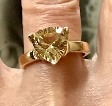 Vintage ring citrin gebraucht kaufen  Buseck