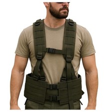 Usado, Colete Voodoo Tactical MOLLE com Rolamento de Carga Equipamento de Baú OD Verde Airsoft Arnês comprar usado  Enviando para Brazil