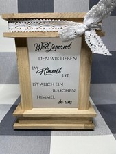 Holzlaterne trauer eiche gebraucht kaufen  Munster