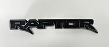 Usado, Emblema de colher capô Ford RAPTOR fabricante de equipamento original Ford F-150 Bronco 2021-2024 carvão 7,25" comprar usado  Enviando para Brazil