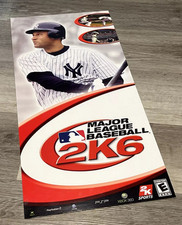 Placa pôster de marketing de varejo MLB 2K6 NY Yankees Derek Jeter GameStop PSP PS2 comprar usado  Enviando para Brazil