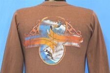 Camiseta vintage anos 70 GROG'S SURF SHOP SKATE PRAIA OCEANO MANGA LONGA BOLSO PEQUENA P, usado comprar usado  Enviando para Brazil