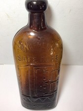 Bela pintura âmbar escuro WARNERS SAFE CURE LONDRES. Linda garrafa antiga ÂMBAR VERMELHO ESCURO comprar usado  Enviando para Brazil