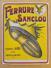 Ancienne affiche publicitaire d'occasion  France