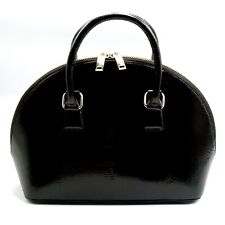 Nova bolsa de mão feminina de couro de cobra preta real pele traseira. comprar usado  Enviando para Brazil