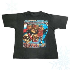 Camiseta Vintage Anos 90 Chicago Bulls Michael Jordan Rap 1997 Champions XXL comprar usado  Enviando para Brazil