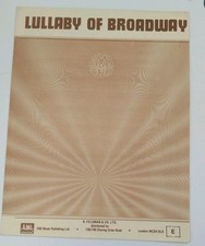 Lullaby broadway sheet for sale  SALISBURY