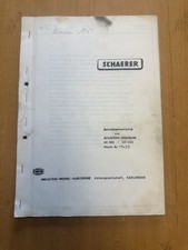 Betriebsanleitung schaerer dre gebraucht kaufen  Olpe
