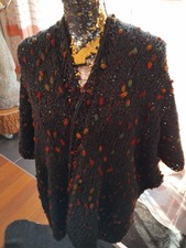 Poncho schurwolle anthrazit gebraucht kaufen  Dietenheim