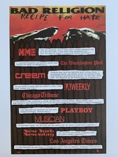 Pôster promocional original 1993 Bad Religion Recipe For Hate punk rock 11 x 17” comprar usado  Enviando para Brazil