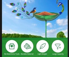 Ideia de banho de pássaro verde e azul pavão CONDAUPH para jardim, pátio, quintal na piscina comprar usado  Enviando para Brazil