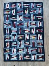 Quilt patchworkdecke jeansdeck gebraucht kaufen  Leonberg