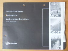 Piaggio preisliste 2002 gebraucht kaufen  Wiesloch