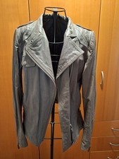 Graue lederjacke biker gebraucht kaufen  München