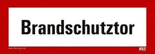 Aufkleber brandschutztor brand gebraucht kaufen  Schifferstadt