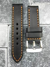 NOVA ALÇA DE COURO DE VACA 24mm preta fita cobre LUM-TEC M51 M47 M44 M43 M33 comprar usado  Enviando para Brazil